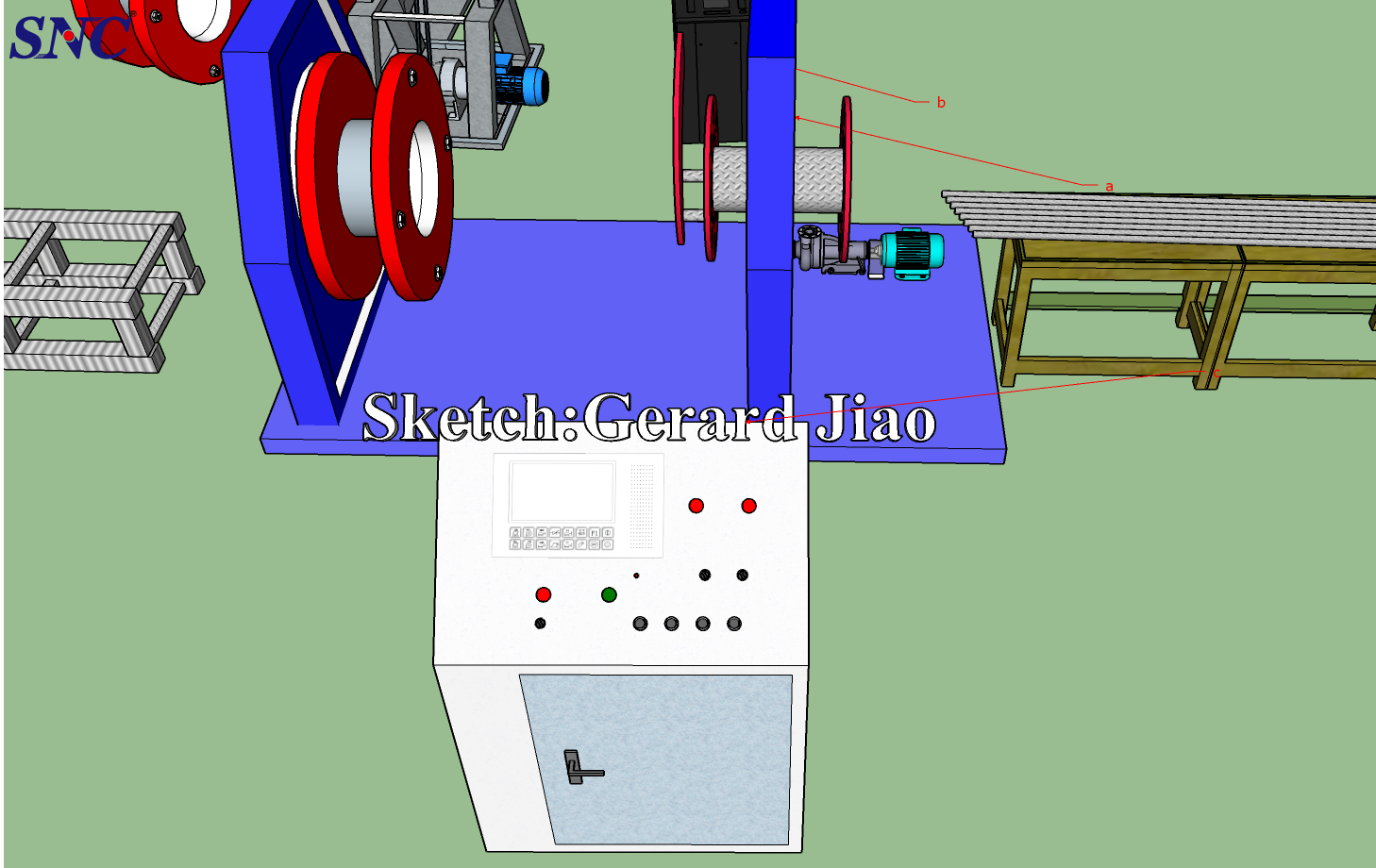 Метод устранения неполадок электрического шкафа управления машиной для сварки каркаса