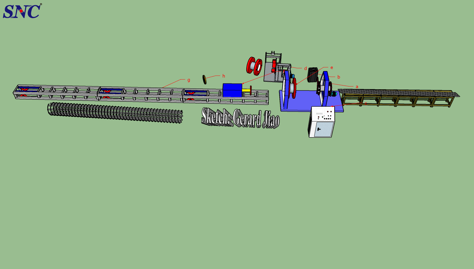 Машина для сварки каркаса Конфигурация a